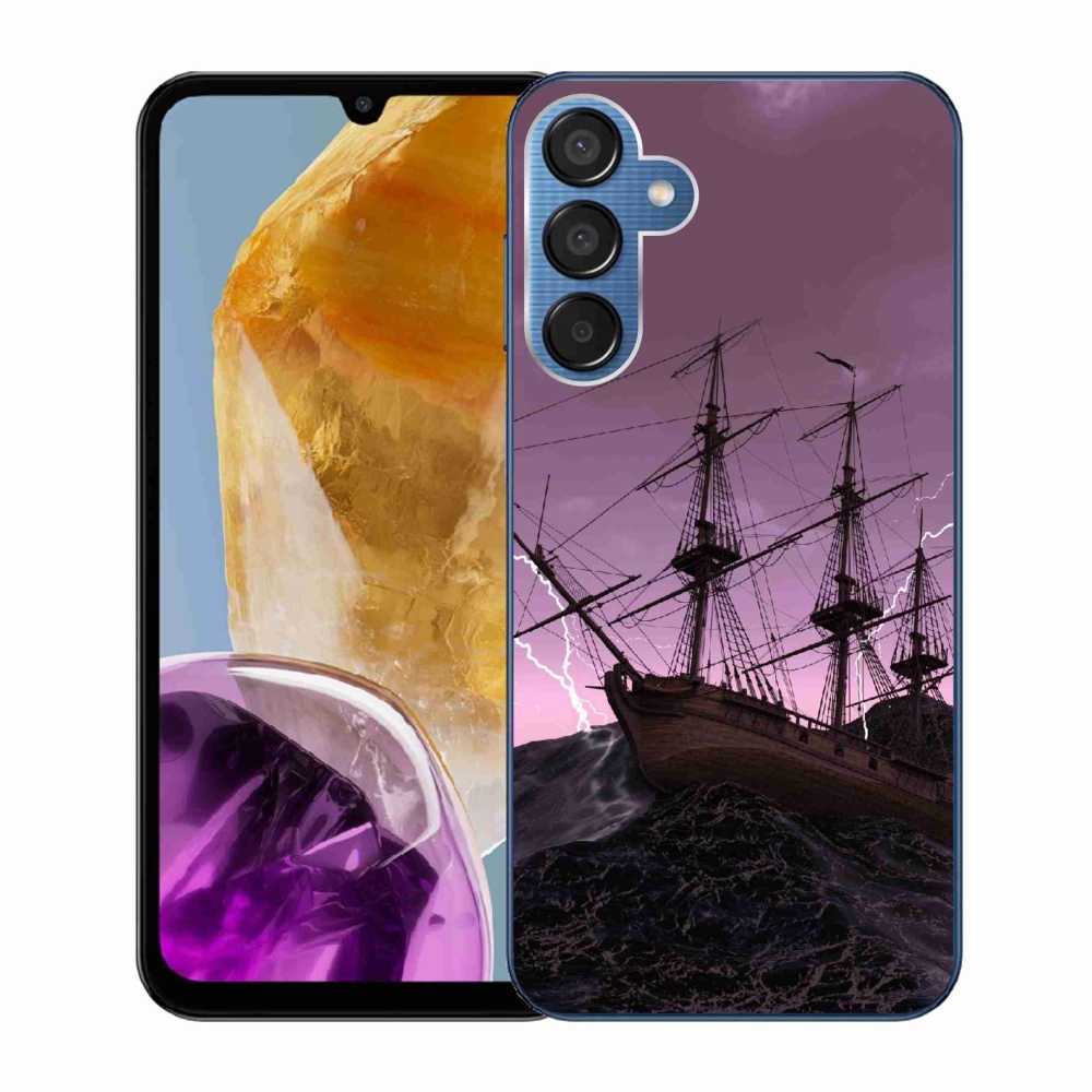 Zselés borítás mmCase Samsung Galaxy M15 5G - hajó a viharban