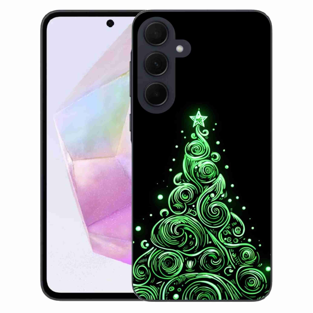 Gél borítás mmCase Samsung Galaxy A35 5G - neon karácsonyfa 3
