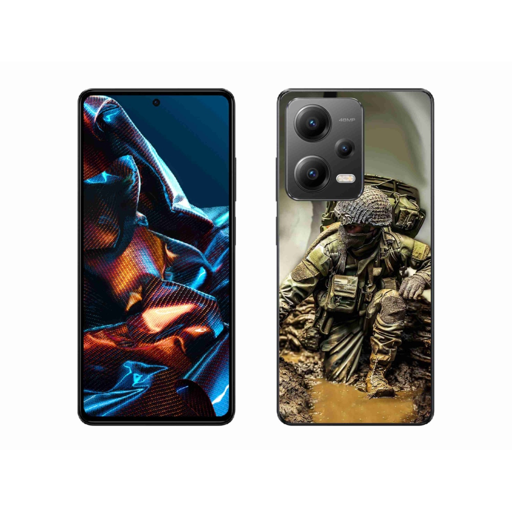 Gél borítás mmCase a Xiaomi Redmi Note 12 Pro 5G-hez - katona