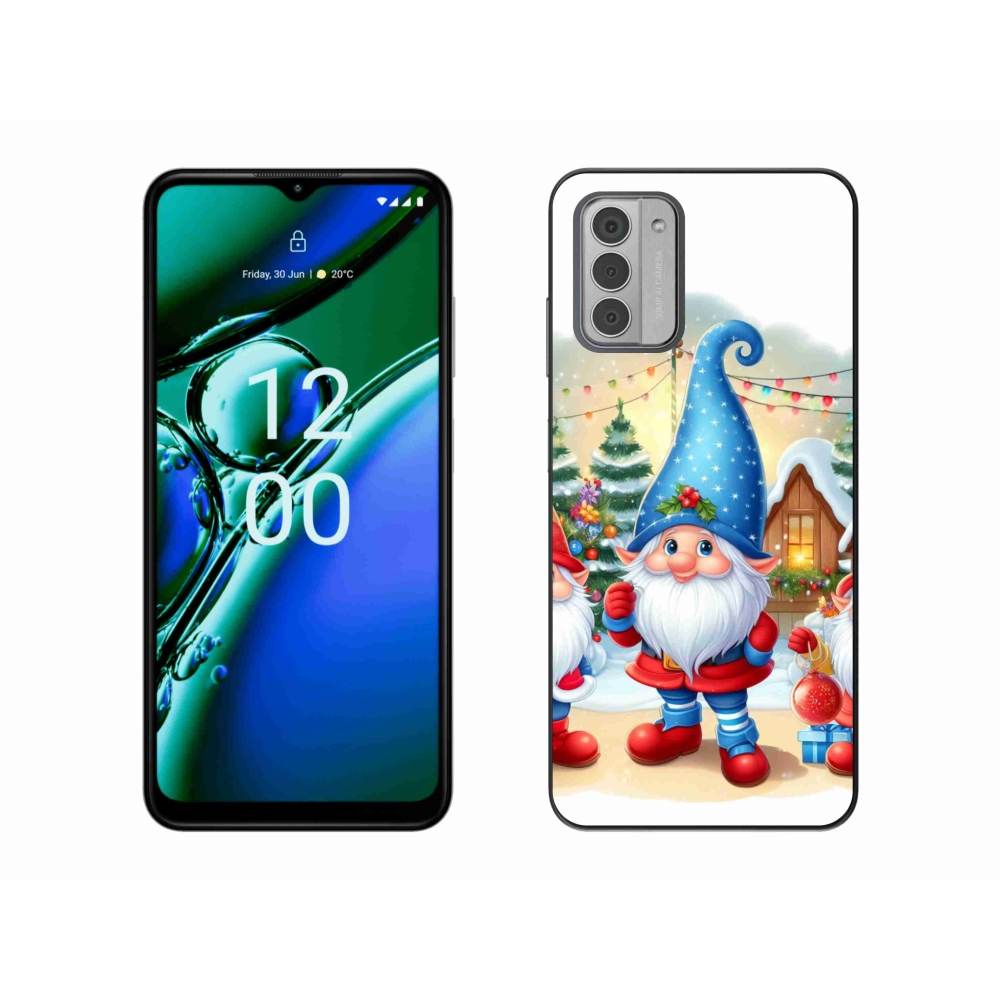 Zselés borítás mmCase a Nokia G42 készülékhez - Karácsonyi manók