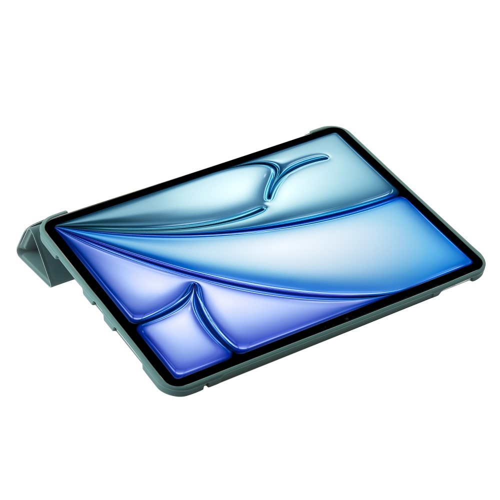 Origamis intelligens pozicionáló tok iPad Air 13 (2024)/(2025) - sötétzöld