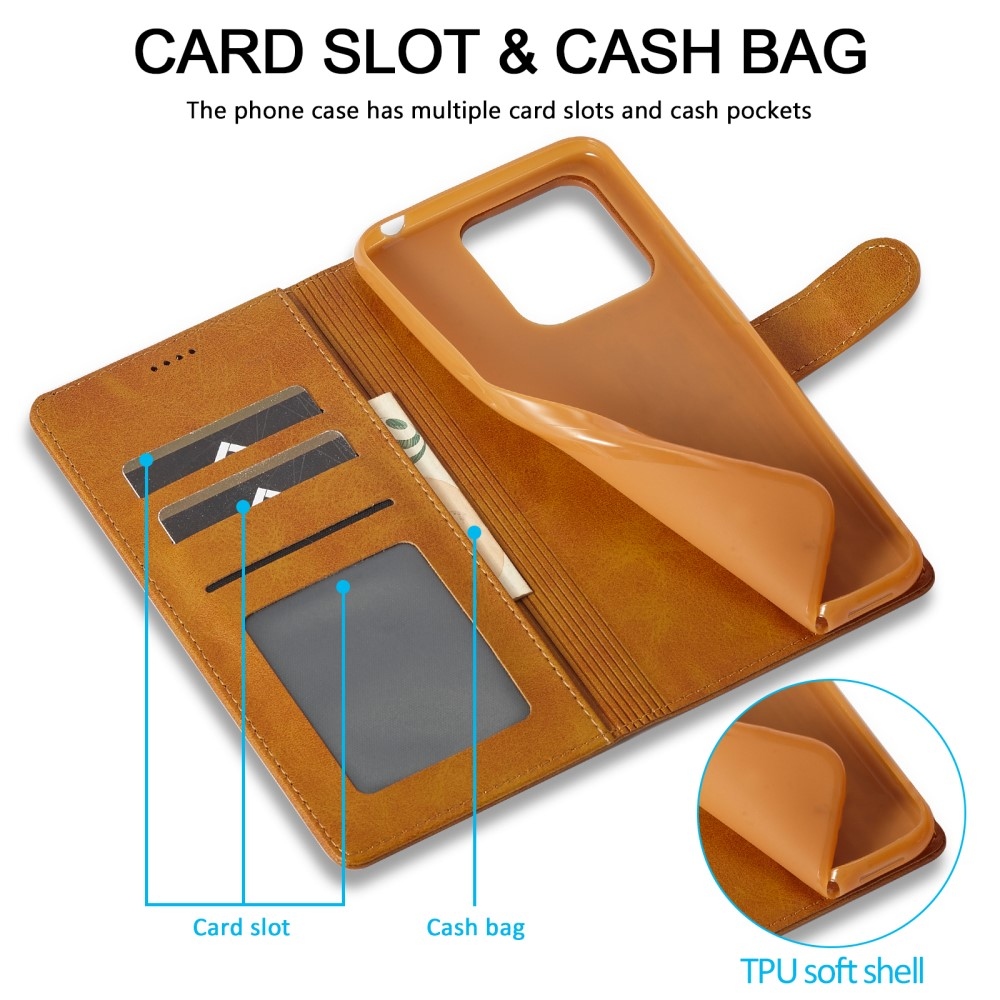 IMEEKE könyvtáska Xiaomi 13T/13T Pro - sárga