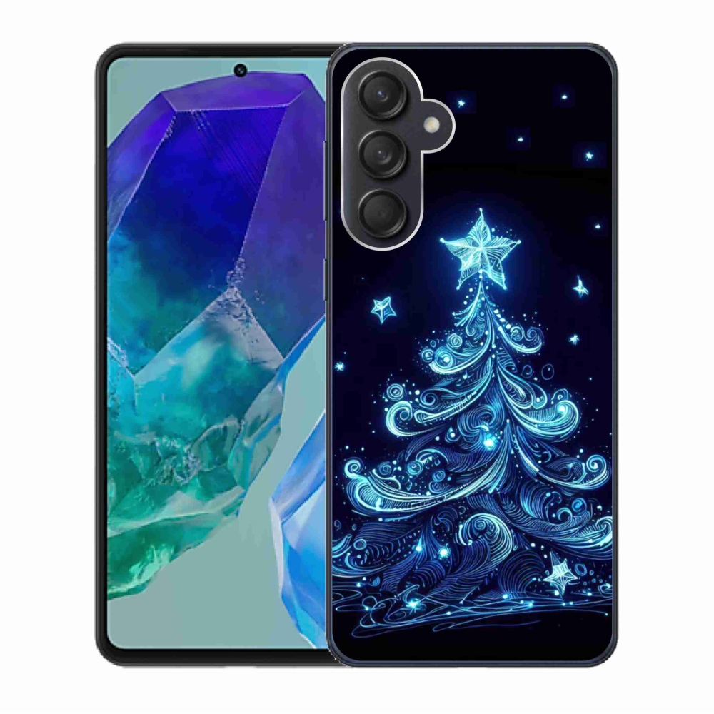 Gél borítás mmCase Samsung Galaxy M55 5G - neon karácsonyfa 4