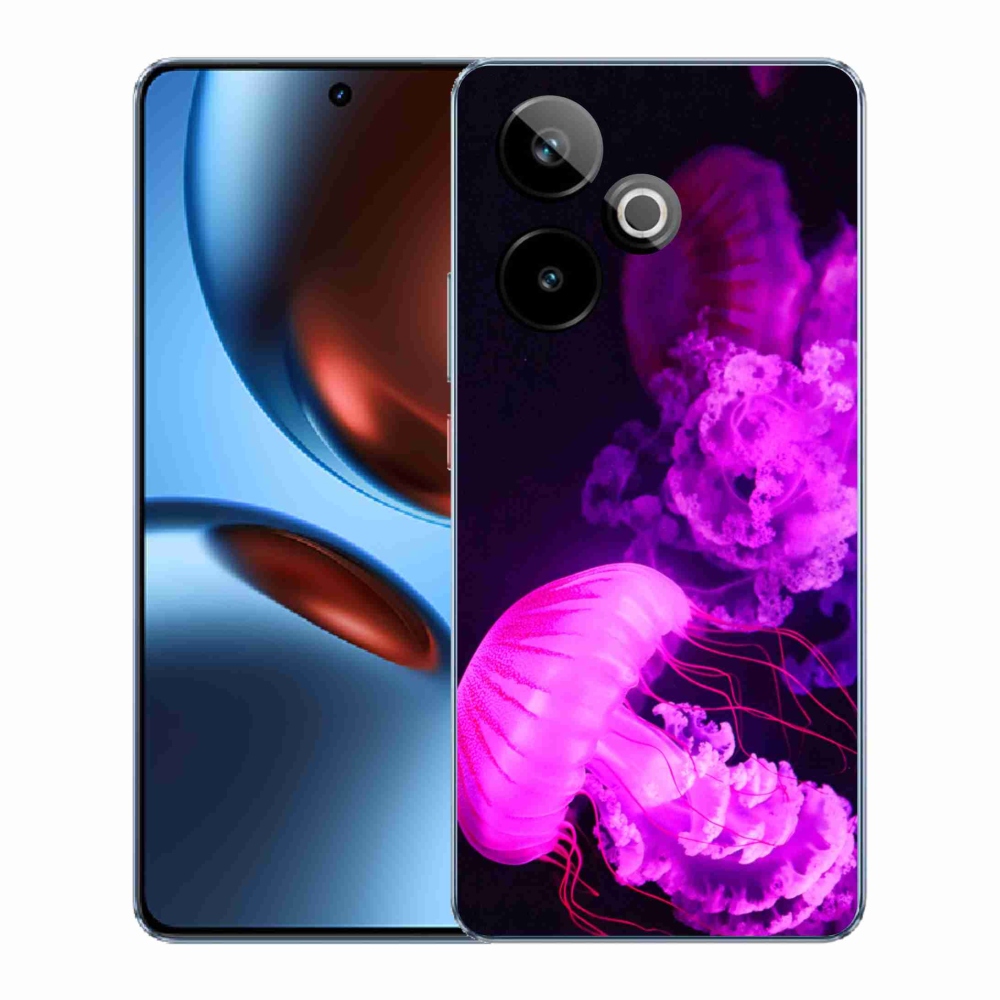 Rugalmas zselés tok mmCase képpel a Realme GT 7 5G/GT 7T 5G számára - medúza 1