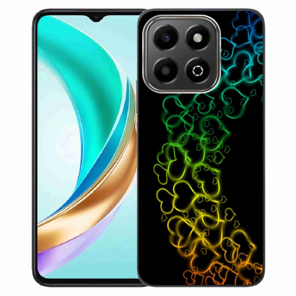 Zselés borítás mmCase a Honor X6b készülékhez - színes szívek