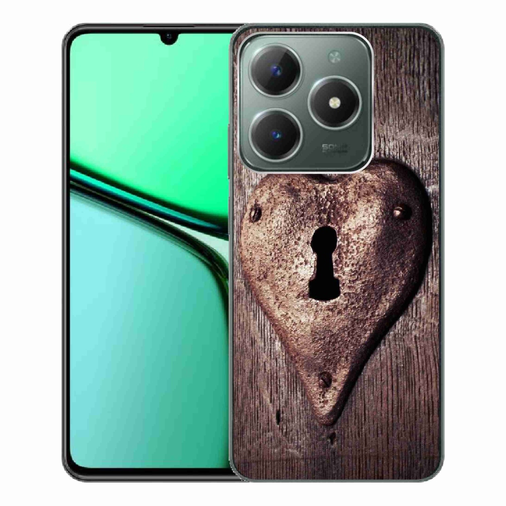 Gél borító mmCase a Realme C61 készülékhez - szív alakú zár