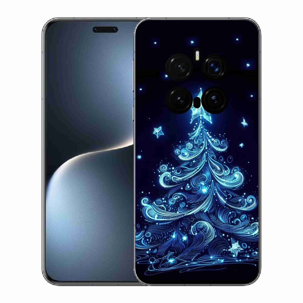 Gél borítás mmCase a Honor Magic 7 Pro 5G számára - neon karácsonyfa 4