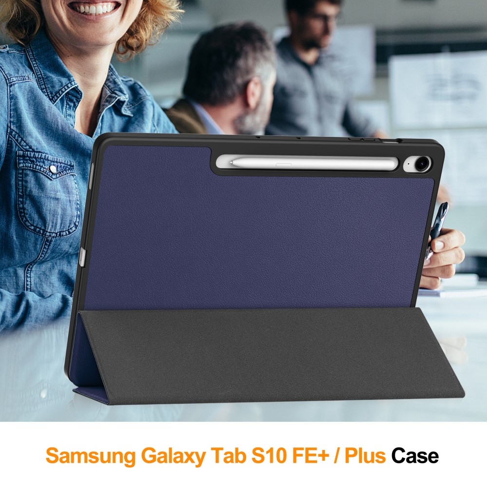 Casy intelligens záró tok Samsung Galaxy Tab S10 FE+ készülékhez - sötétkék