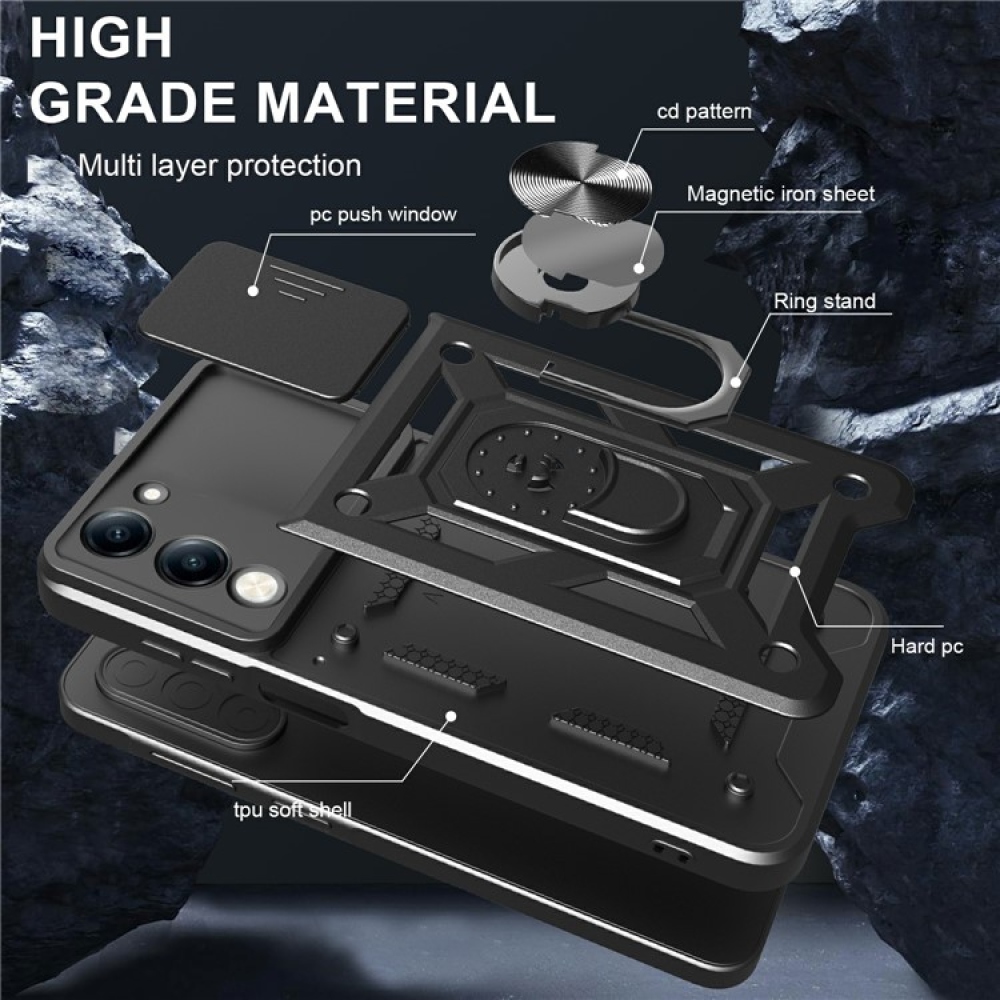 Csúszásálló borítás a Vivo Y29s 5G készülékhez - fekete