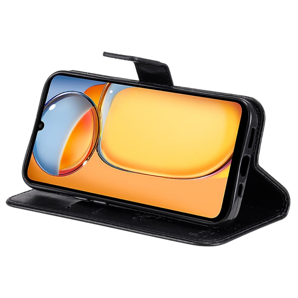 Fák könyvtáska Xiaomi Poco C65/Redmi 13C - fekete