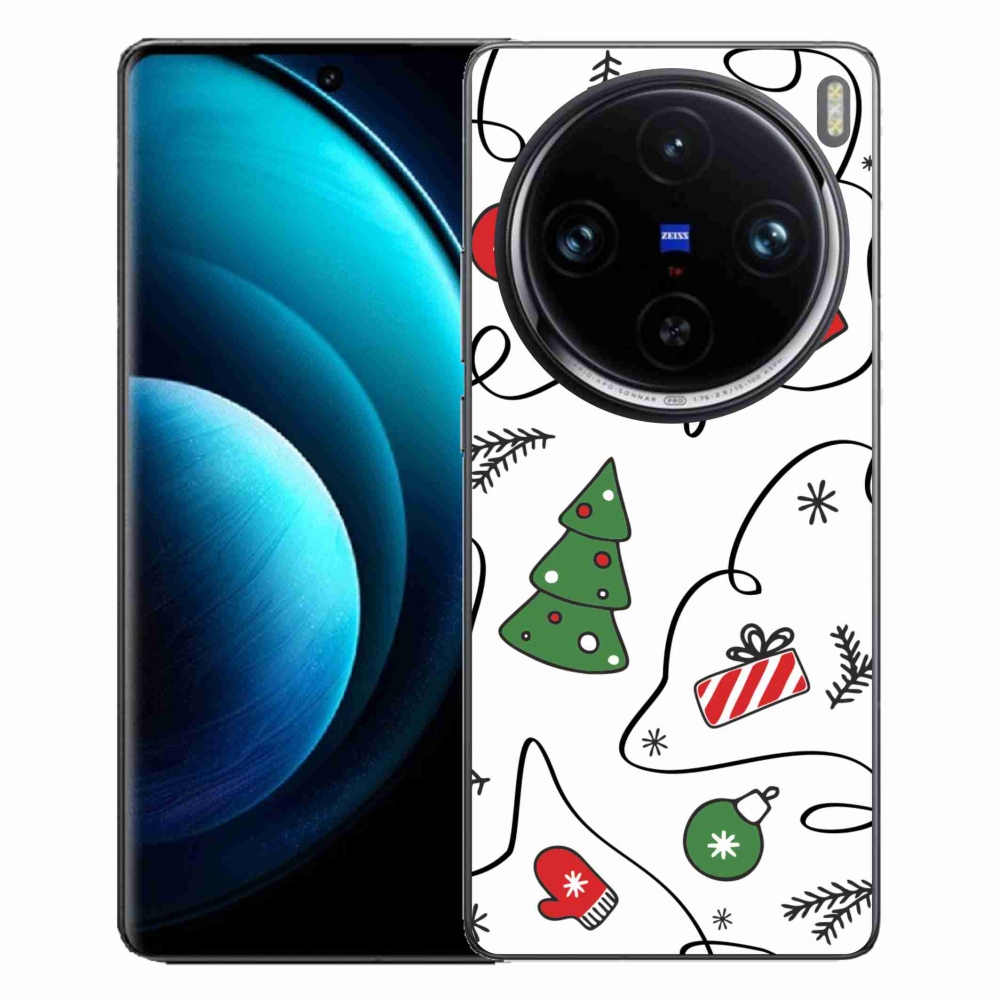Zselés borítás mmCase a Vivo X100 Pro 5G készülékhez - karácsonyi motívumok