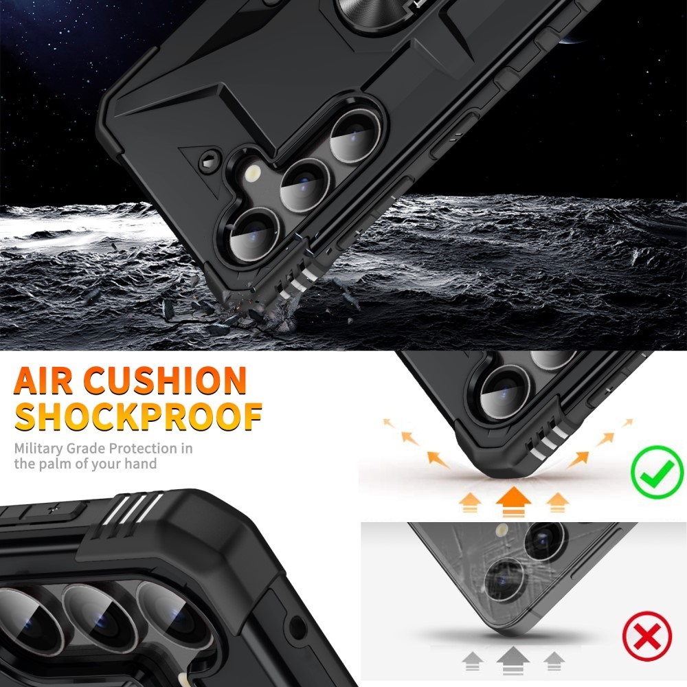 Cseppálló borítás Samsung Galaxy A26 5G készülékhez - fekete