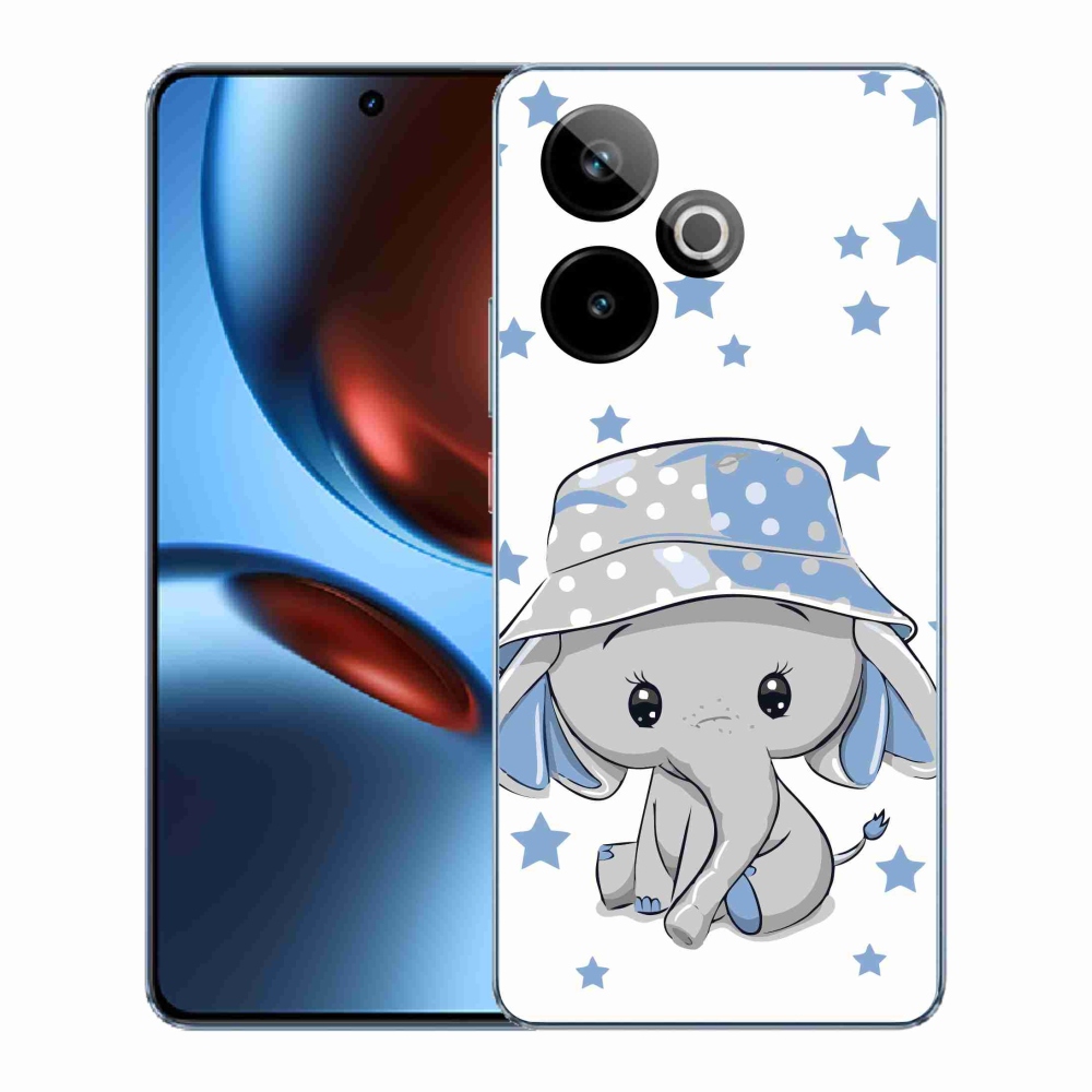 Zselés borítás mmCase a Realme GT 7 5G/GT 7T 5G készülékhez - kék elefánt