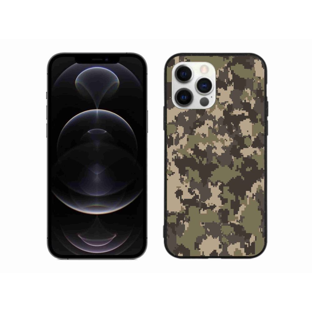 Zselés borítás mmCase iPhone 12 Pro Max készülékhez - terepszínű minta 12