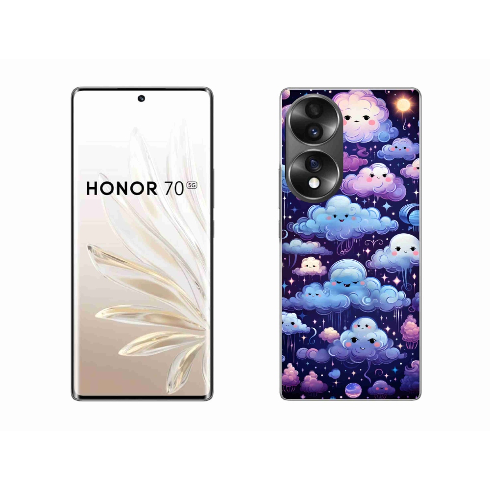 Zselés borítás mmCase a Honor 70-hez - felhők