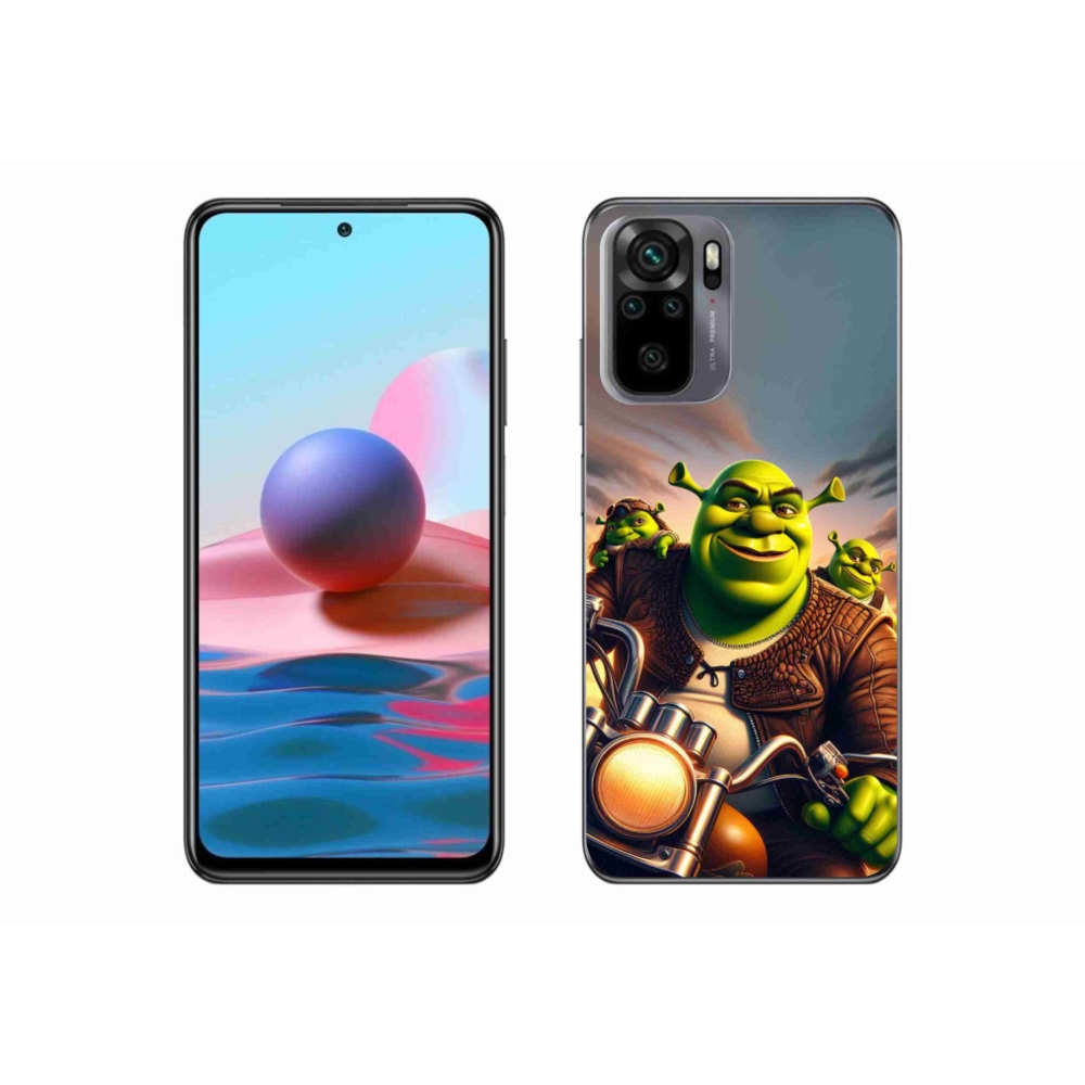 Gél borítás mmCase a Xiaomi Redmi Note 10S-hez - Shrek egy motorkerékpáron
