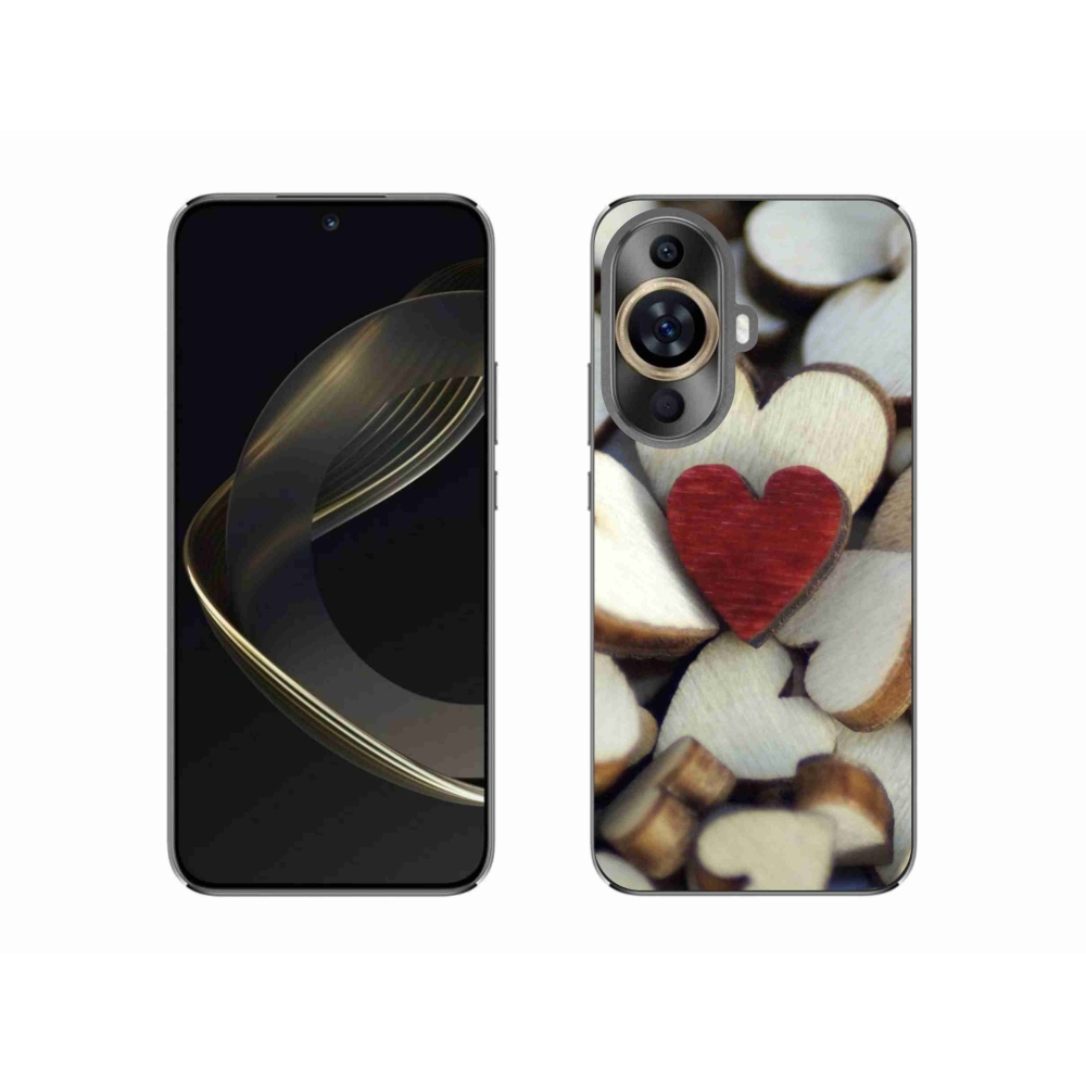 Gél borítás mmCase a Huawei Nova 11 készülékhez - gravírozott piros szív