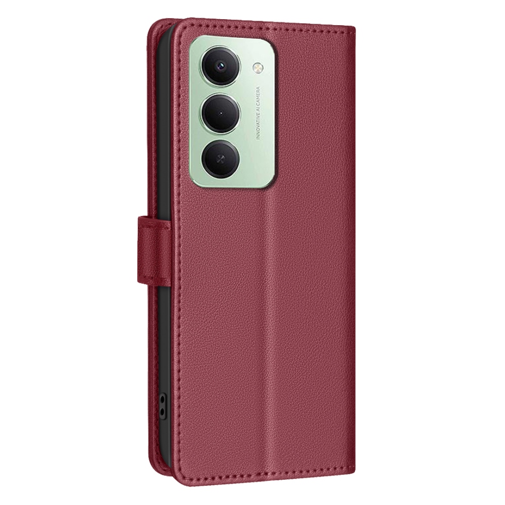 BINFEN könyvtáska Xiaomi Redmi 15 5G (169mm) - piros