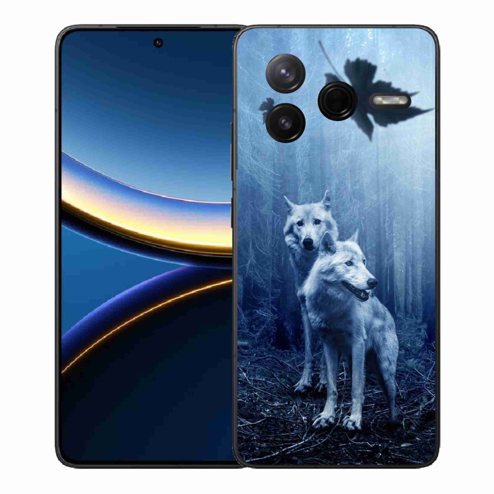 Gél borítás mmCase a Xiaomi Poco F7 Pro számára - farkasok az erdőben