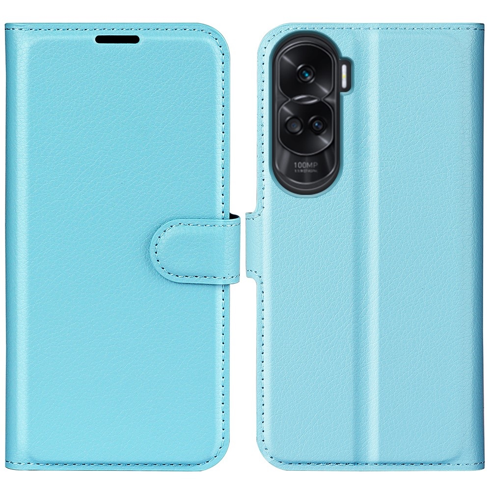 Litchi könyvtáska a Honor 90 Lite-hoz - kék