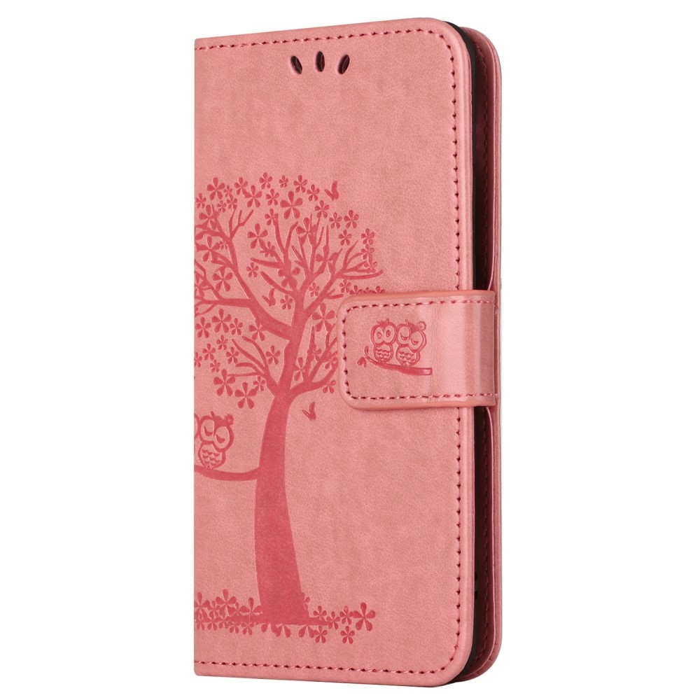 Fa könyv tok a Xiaomi Redmi 12 4G/5G készülékhez - rózsaszínű