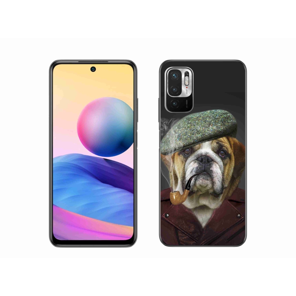 Gél borítás mmCase a Xiaomi Redmi Note 10 5G-hez - kutya csővel