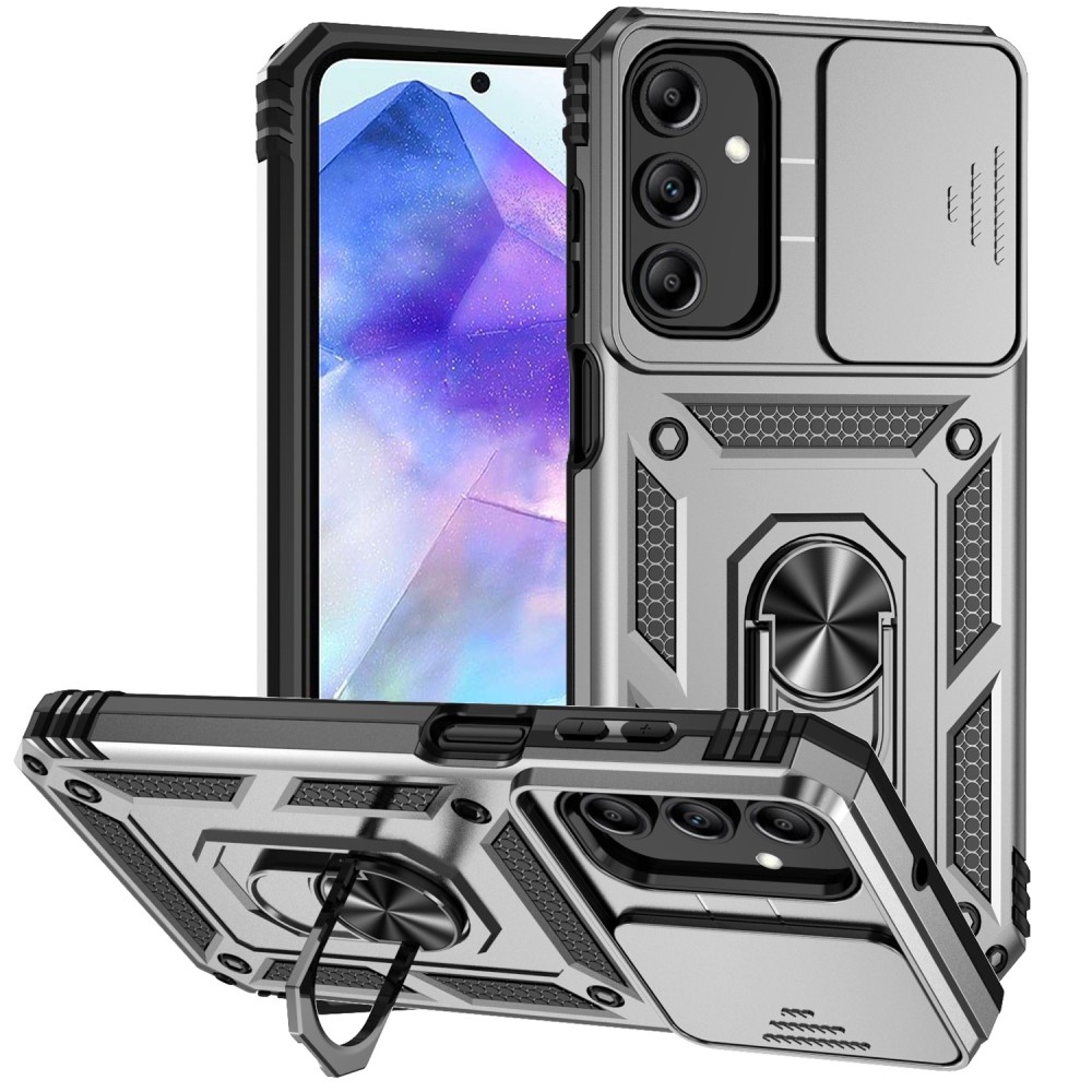 Csúszásálló borítás Samsung Galaxy A35 5G készülékhez - ezüst