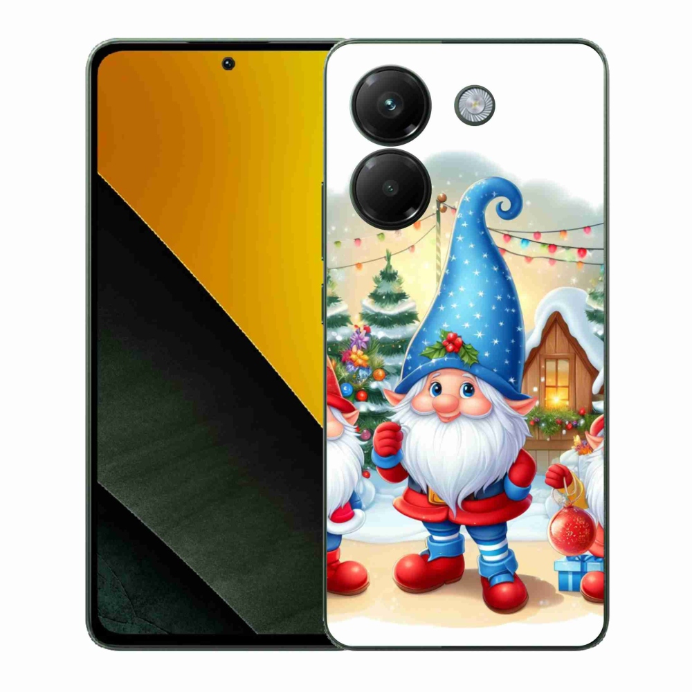 Gél borítás mmCase a Xiaomi Poco M7 Pro 5G számára - karácsonyi manók