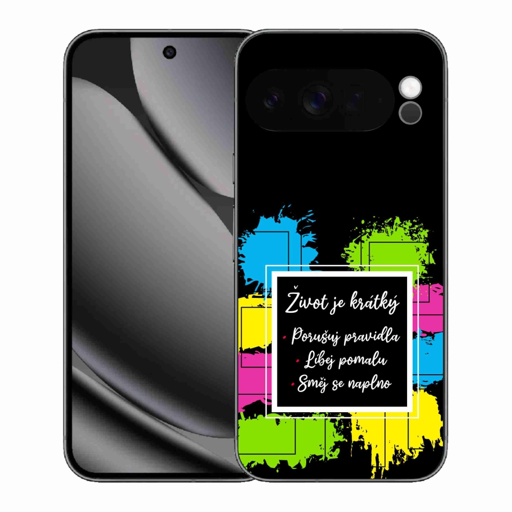 Gél borítás mmCase a Google Pixel 10 Pro XL számára - Idézet 5 fekete háttér