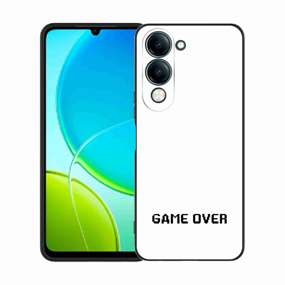 Gél borító mmCase a Vivo Y29s 5G-hez - játék fehér háttérrel
