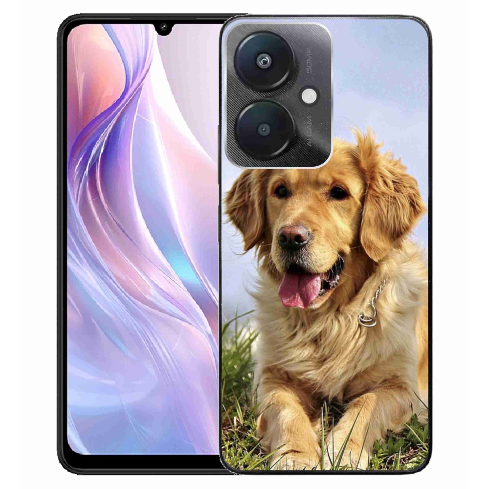 Gél tok mmCase a Xiaomi Redmi 13C 5G számára - arany retriever