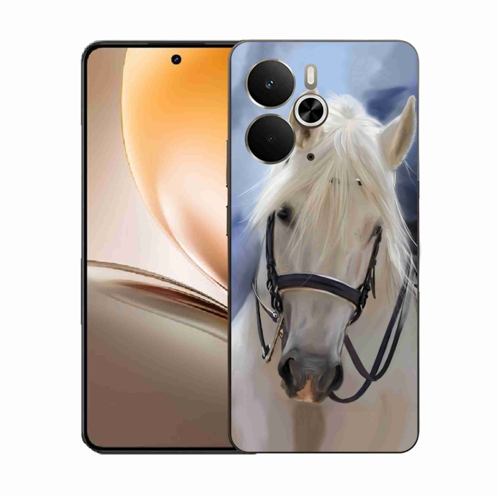 Gél borítás mmCase a Realme 14 5G/14T 5G készülékhez - fehér ló