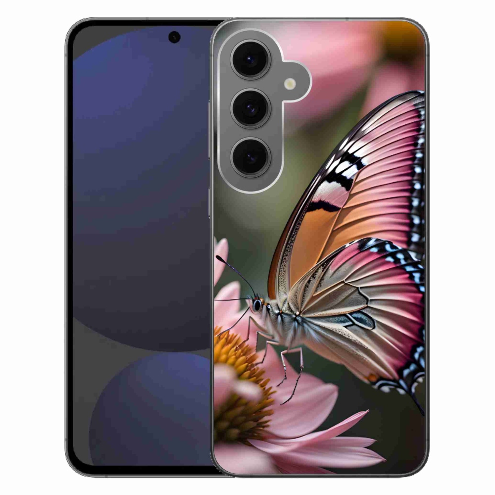 Zselés borítás mmCase Samsung Galaxy S24 FE - színes pillangó