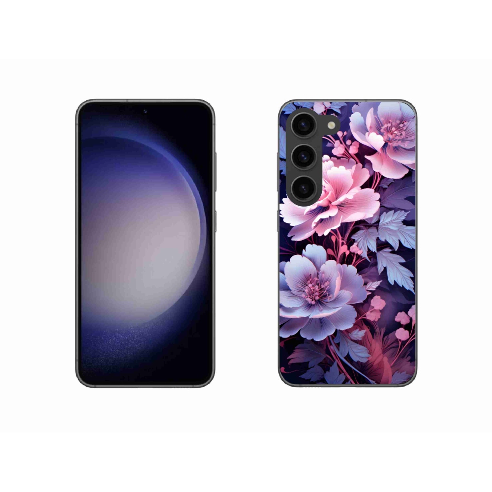 Gél borítás mmCase Samsung Galaxy S23 5G - virágok 11
