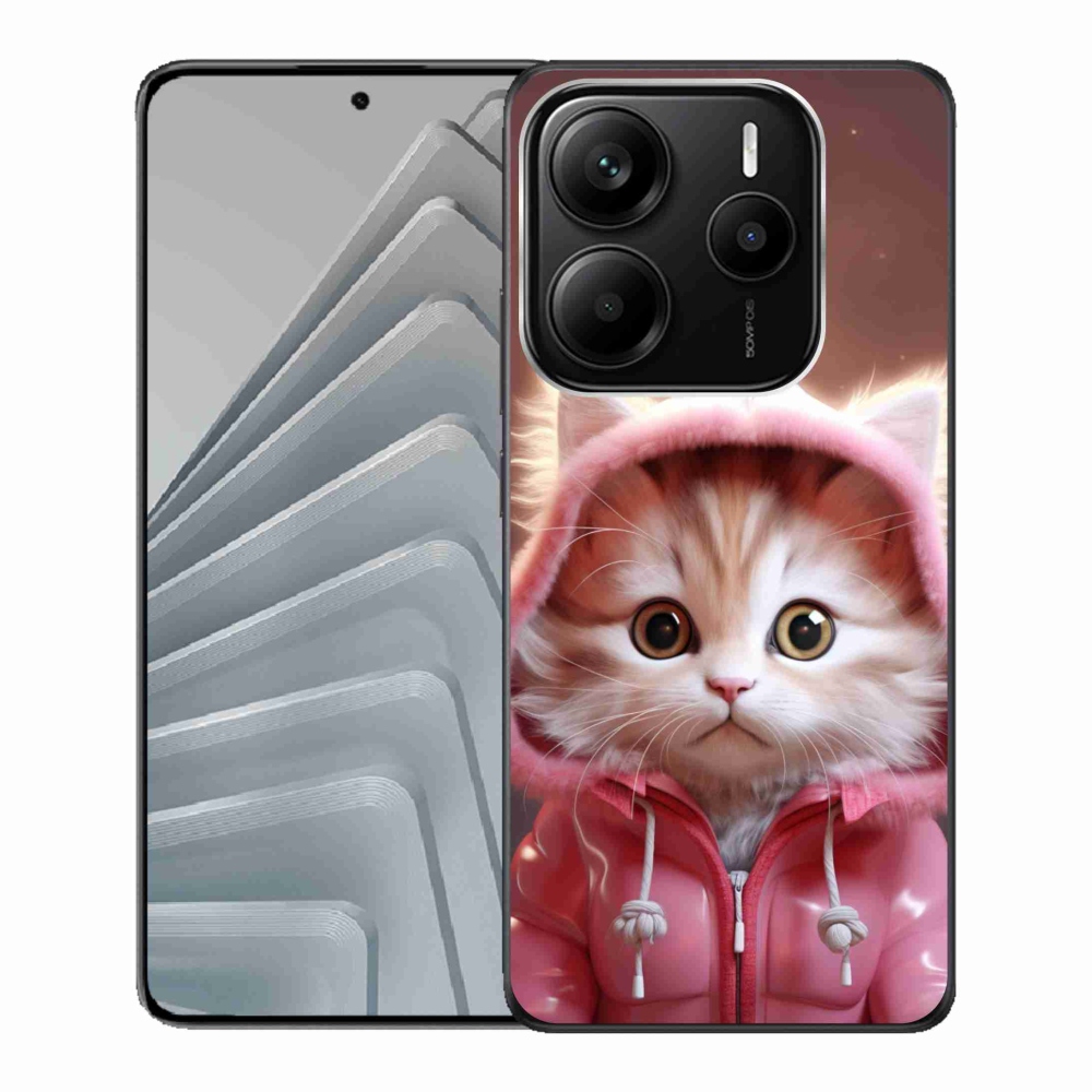 Gél borító mmCase a Xiaomi Redmi Note 14 5G-hez - aranyos cica 3