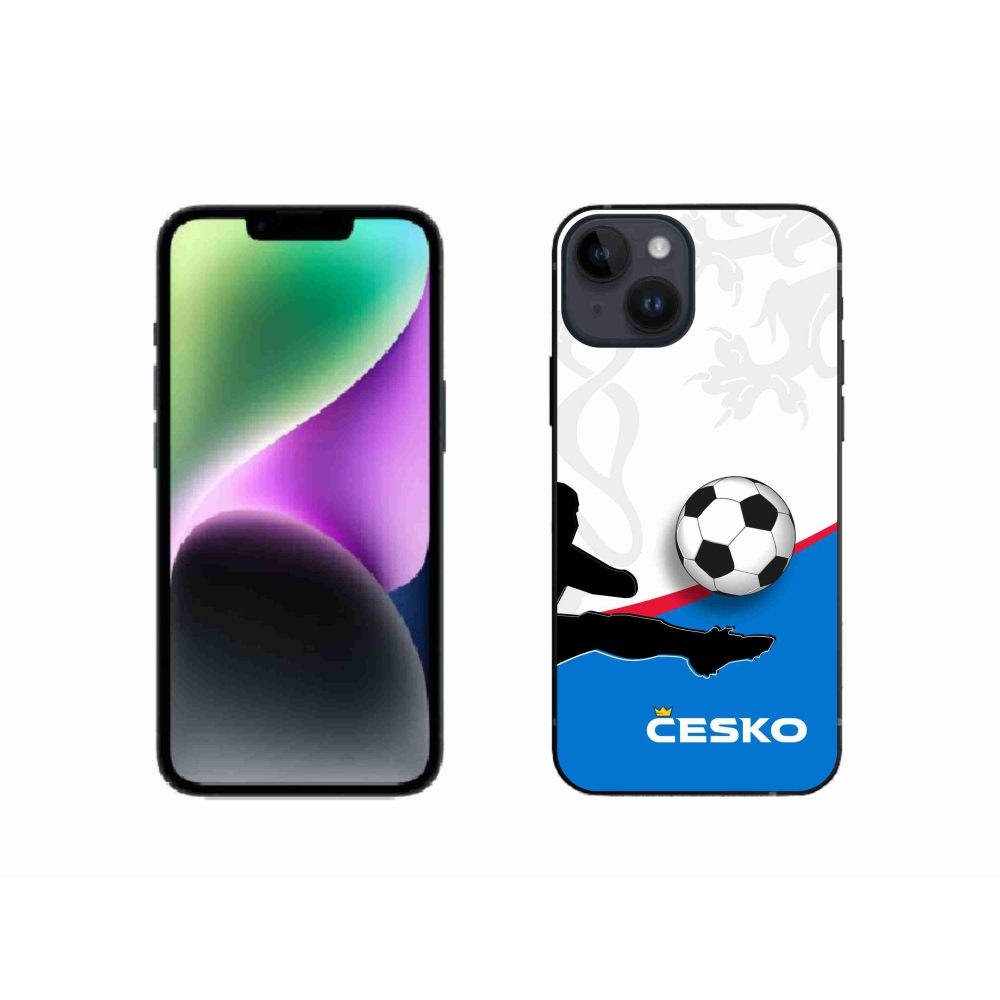 Zselés borítás mmCase iPhone 14 - futball Csehország 3