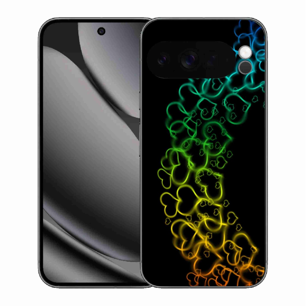 Zselés borítás mmCase a Google Pixel 10 Pro XL-hez - színes szívek