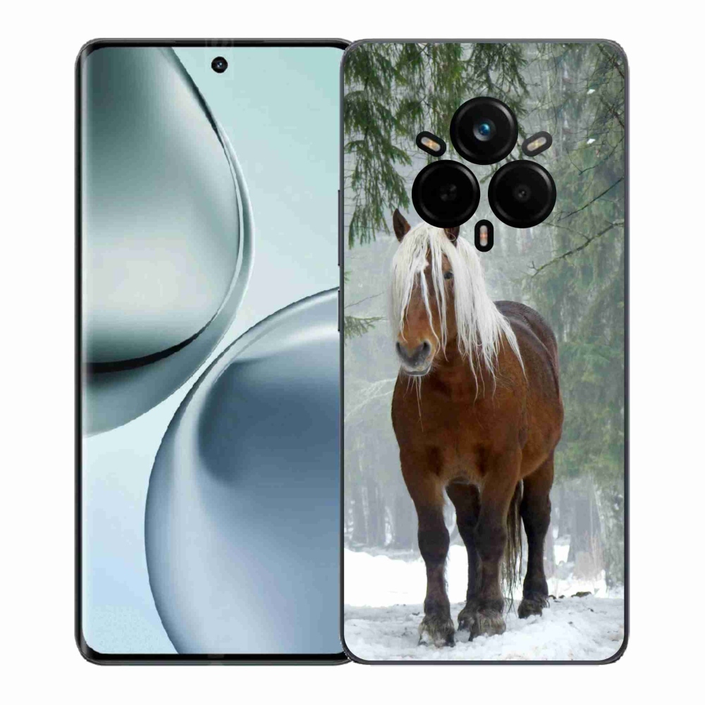 Gél borítás mmCase a Realme 14 Pro 5G számára - ló az erdőben