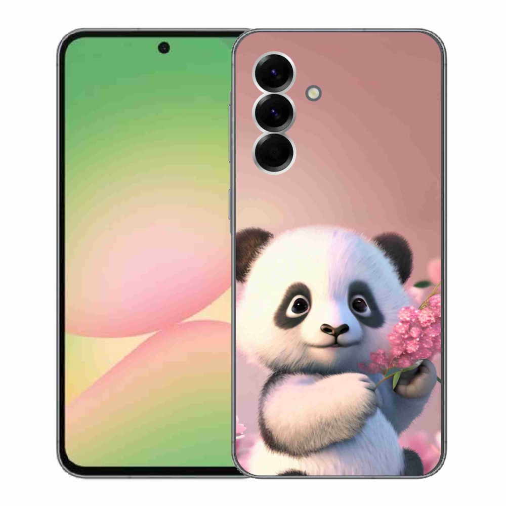 Gél borítás mmCase Samsung Galaxy A56 5G - aranyos panda