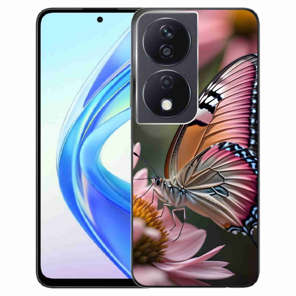 Zselés borítás mmCase a Honor X7b/Honor 90 Smart készülékhez - színes pillangó