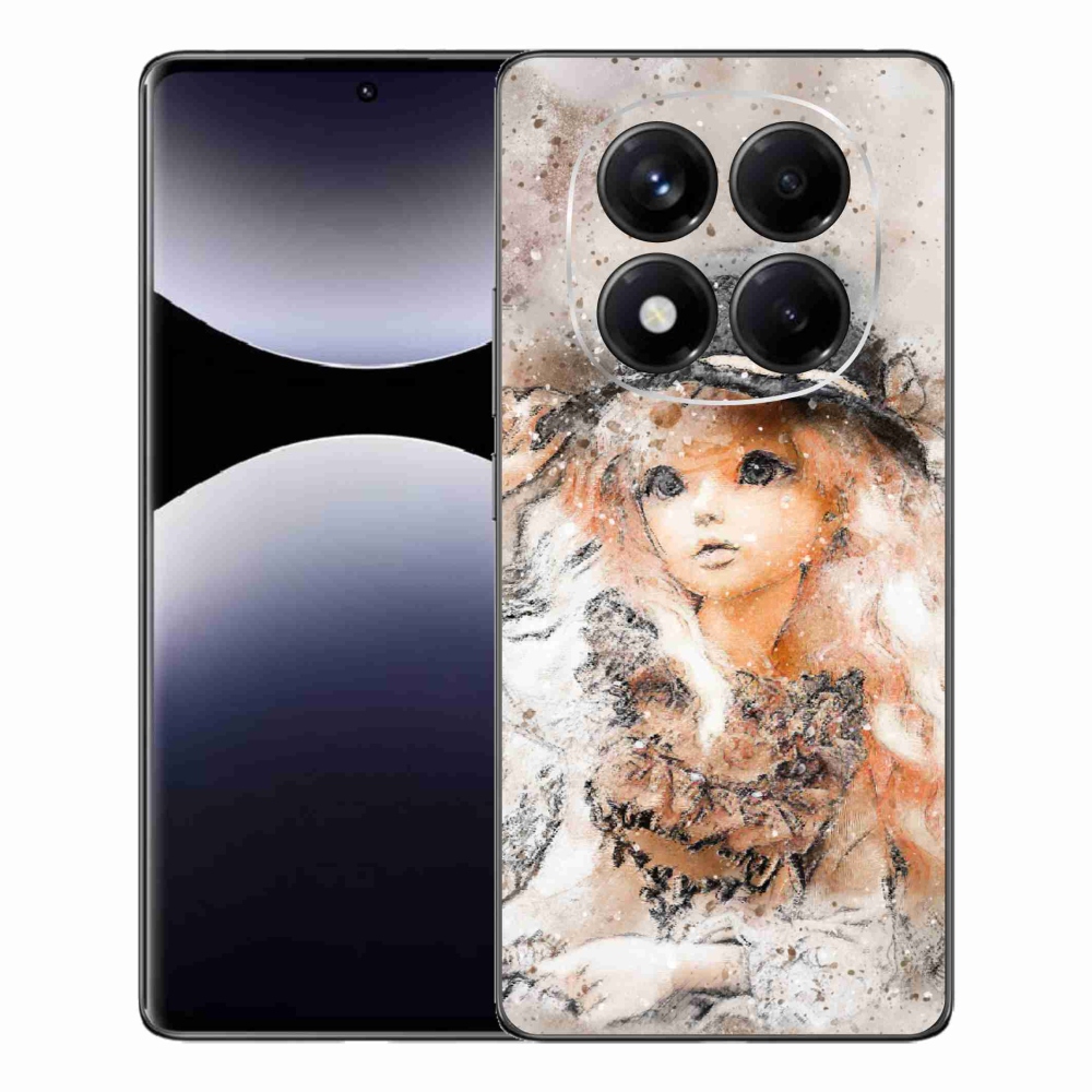 Gél borítás mmCase a Xiaomi Redmi Note 14 Pro számára - lány kalapban