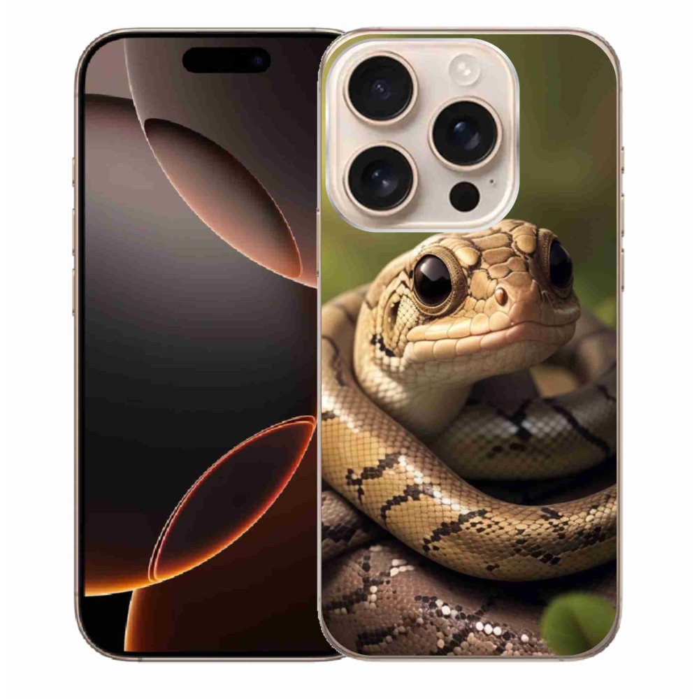 Zselés borítás mmCase iPhone 16 Pro Max készülékhez - kígyó 1