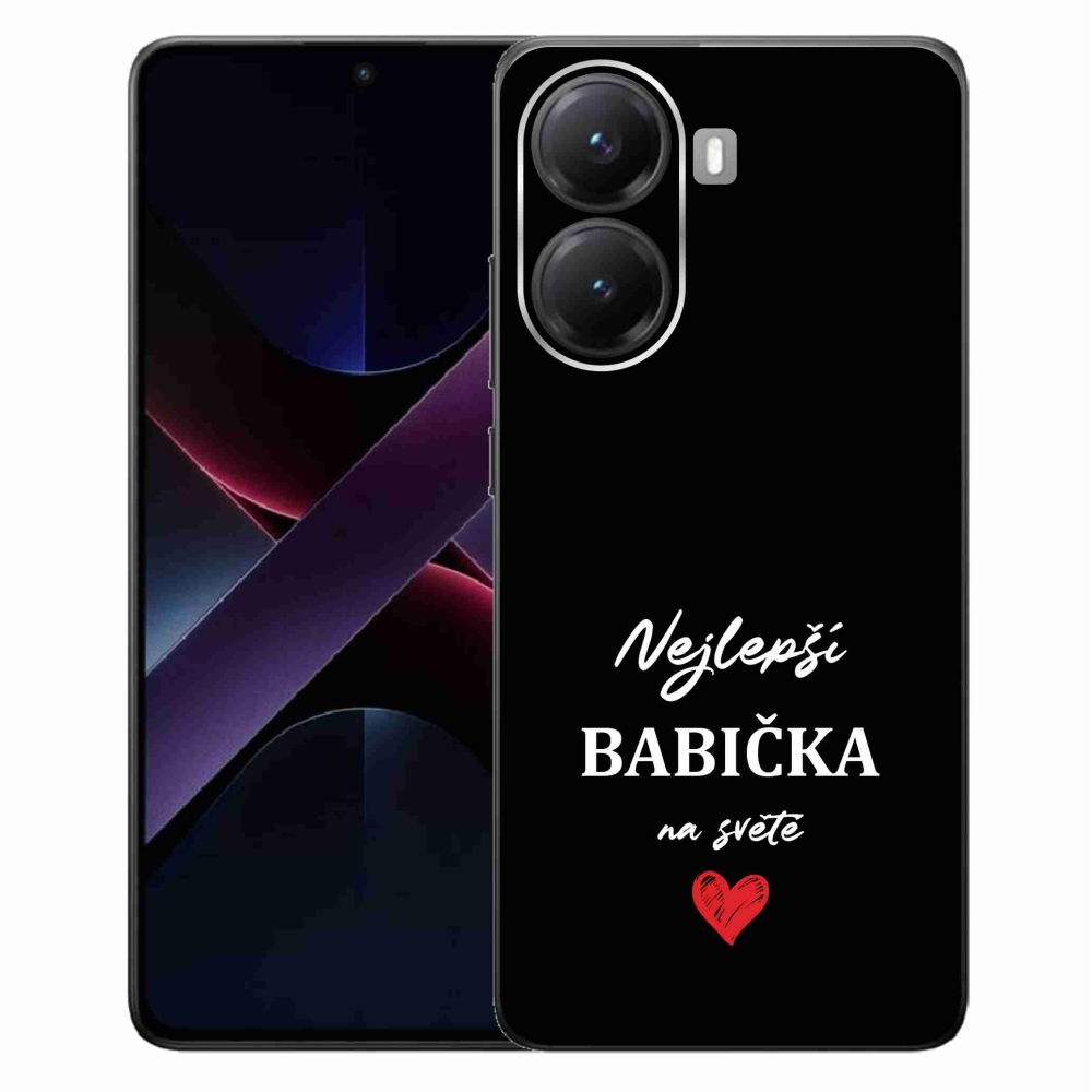 Gélburkolat mmCase a Xiaomi Poco X7 Pro 5G számára - a legjobb nagymama 1 fekete háttérrel