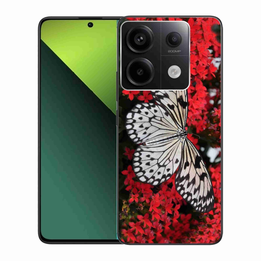 Gél borítás mmCase a Xiaomi Redmi Note 13 Pro 5G/Poco X6 5G - fekete és fehér pillangó 1