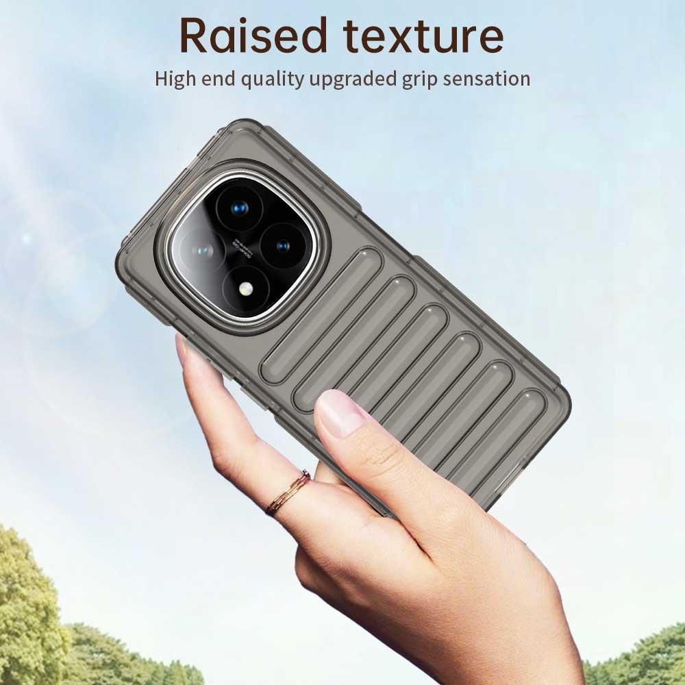 Csíkos tartós borító Xiaomi Redmi Note 14 Pro+ 5G - szürke