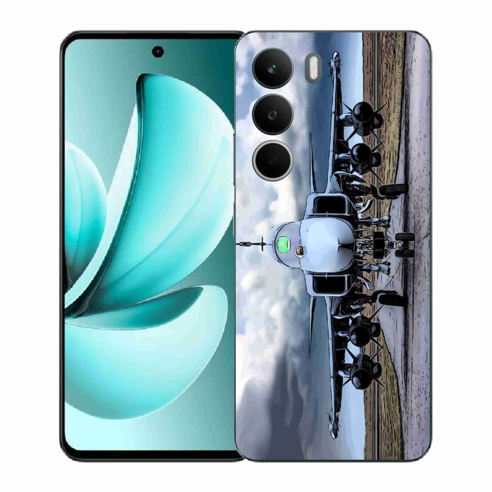 Gél borító mmCase a Realme C71-hez - katonai repülőgépek