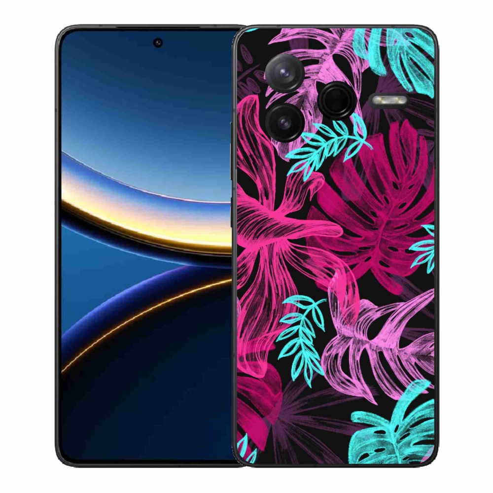 Gél borítás mmCase a Xiaomi Poco F7 Pro számára - virágok 1