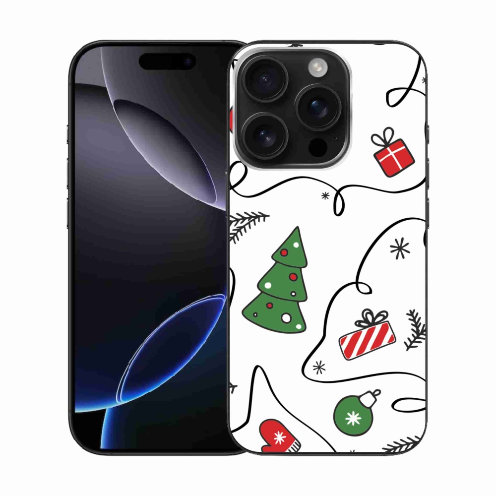 Gél borítás mmCase iPhone 16 Pro készülékhez - karácsonyi motívumok