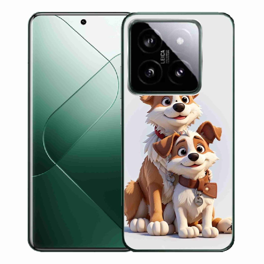 Gél borítás mmCase a Xiaomi 14 Pro számára - kutyák rajzolása
