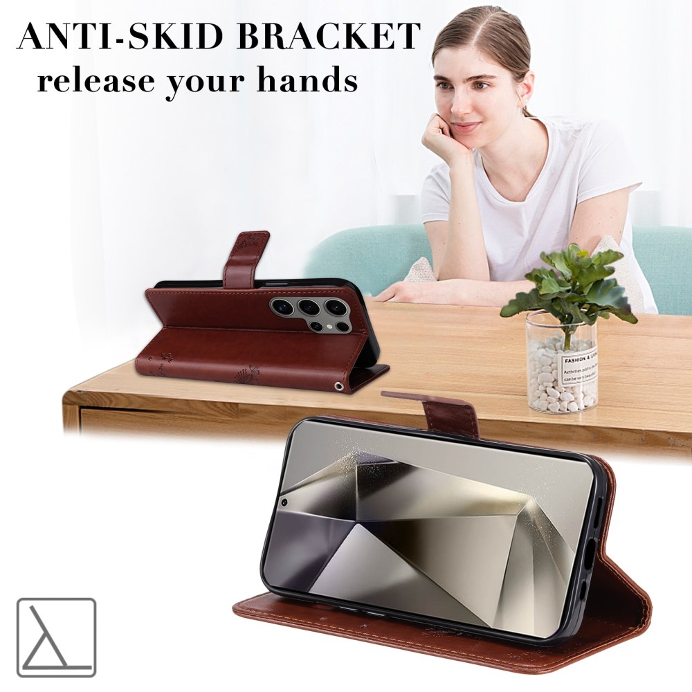 Fák könyve tok Samsung Galaxy S25 Ultra - barna